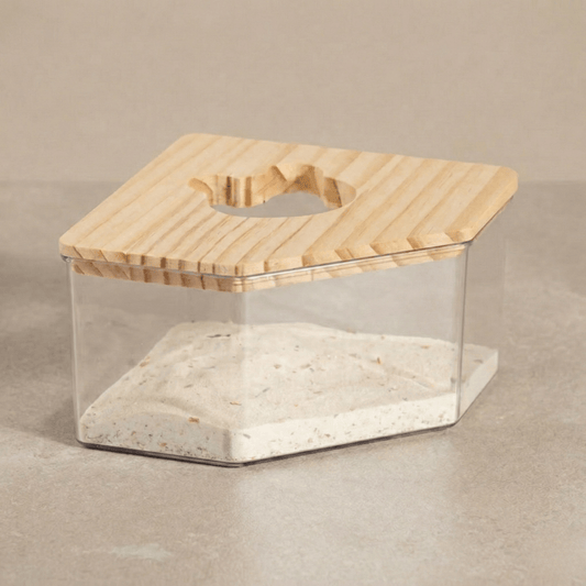 Bravonne SereniPet Sand Bath Box Interior View — Spacious, Easy to Fill with Bathing Sand | Bravonne