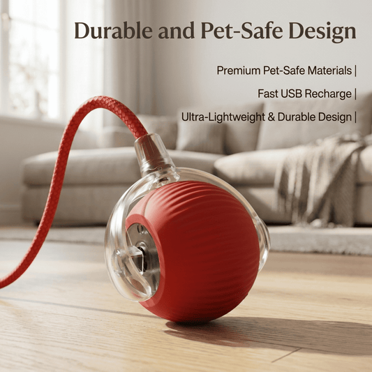 Bravonne LumiPurr Smart Interactive Cat Ball — Auto-Rolling LED Toy for Indoor Cats | Bravonne