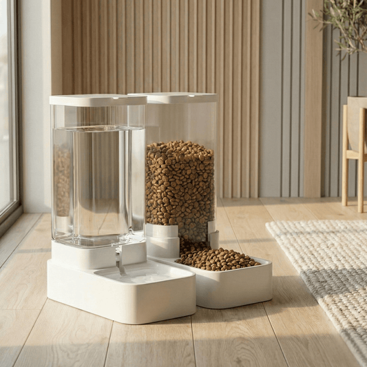 Bravonne ClearServe Gravity Pet Feeding System for Dogs — 3.8L Auto-Refill Bowl | Bravonne