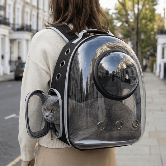 Bravonne CloudRide Pet Backpack Side Mesh Panel — Ventilated Design for Comfortable Pet Travel | Bravonne