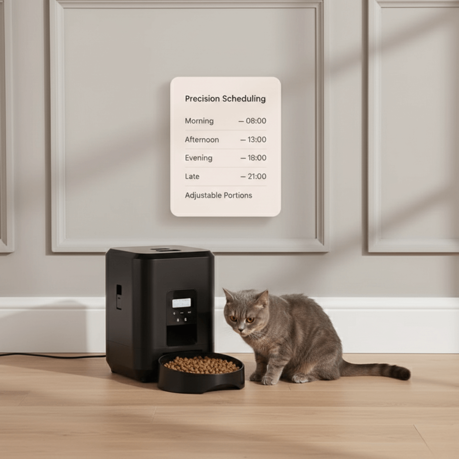Bravonne SmartBowl Automatic Feeder Voice Recording Feature — Call Your Cat to Meals Remotely | Bravonne