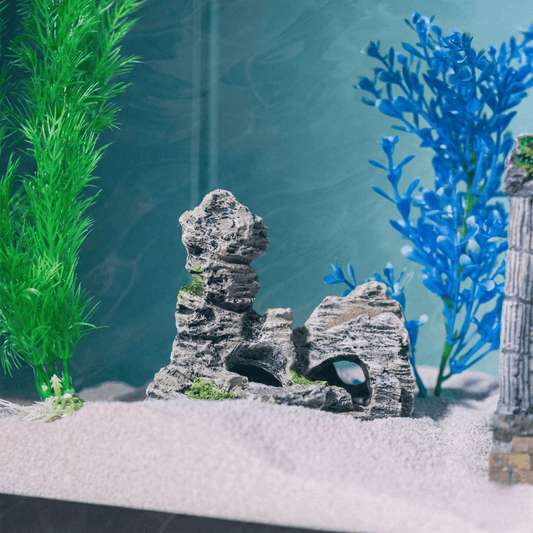 Bravonne DeepRock Luxury Aquarium Shelter — Realistic Cave Design for Fish and Aquatic Pets | Bravonne