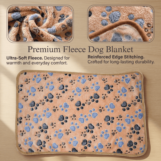 Bravonne WarmNest Pet Blanket Lifestyle Shot — Dog Resting on Plush Fleece Blanket | Bravonne
