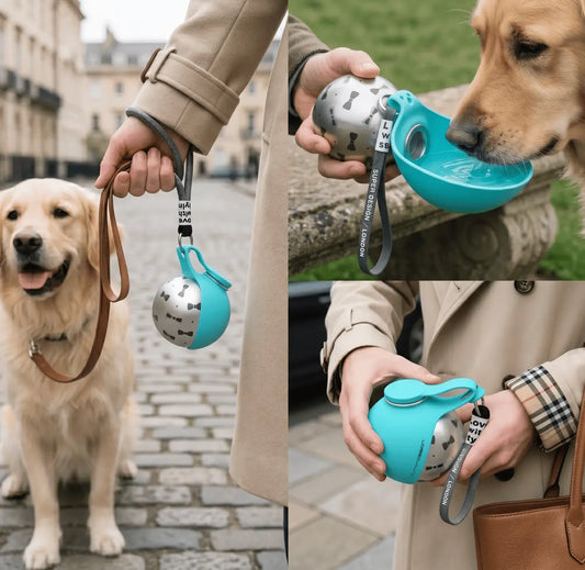 Bravonne LuxeDrop Bottle Pink and Light Blue Colour Options — Compact Design for Every Dog Owner | Bravonne