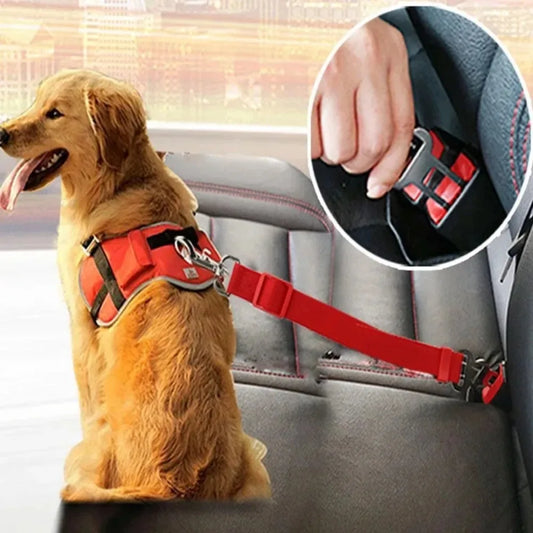 Bravonne SecureRide Luxury Dog Seat Belt — Adjustable Safety Restraint for All UK Cars | Bravonne